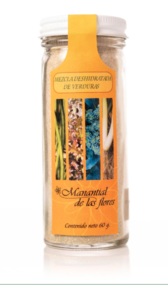 Mezcla de verduras deshidratadas - (60 gr / 0.13lbs)