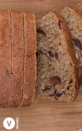 Pan Vegano con Dátil, Semilla Girasol, Arandanos y Coco (780g/1.71lbs) Artesano del Pan