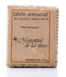 Jabón de naranja y árbol del té 90 gr  - Manantial de las Flores