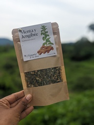 Mezcla de mentas y jengibre deshidratados - (50 gr / 0.11lbs)  - Manantial de las Flores