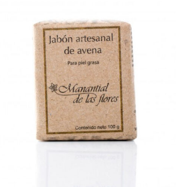 Jabón de avena 90 gr - Manantial de las Flores