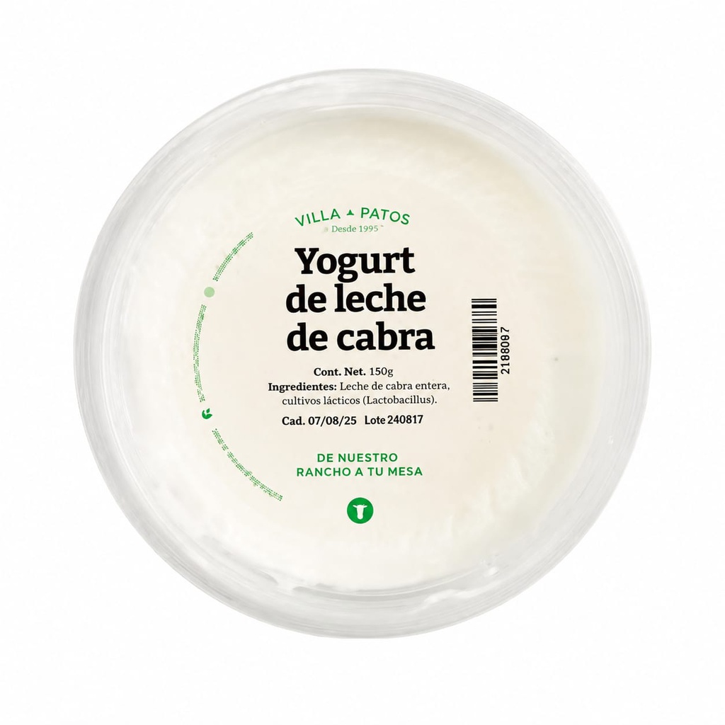 Goat yogurt 480 gr - Villa de Patos