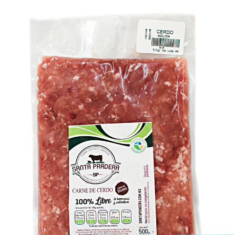 Molida de cerdo (500gr/1.1lbs) - Santa Pradera