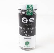 Pimienta negra entera 65 gr   - Huerto del Carmen