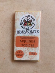 Chocolate bar with Passion Fruit, Orange and Tangerine 60% Cacao (15 g)