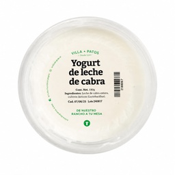 Yogurt de cabra 480 gr  - Villa de Patos