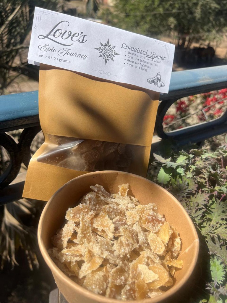 Cristalized Ginger by Love (3oz/85 gr)