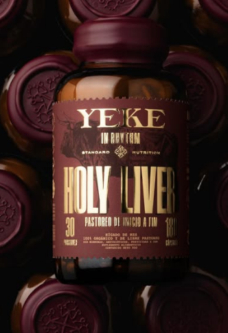 LIVER - Freeze-dried ORGANIC liver supplements - 180 capsules - YEKE