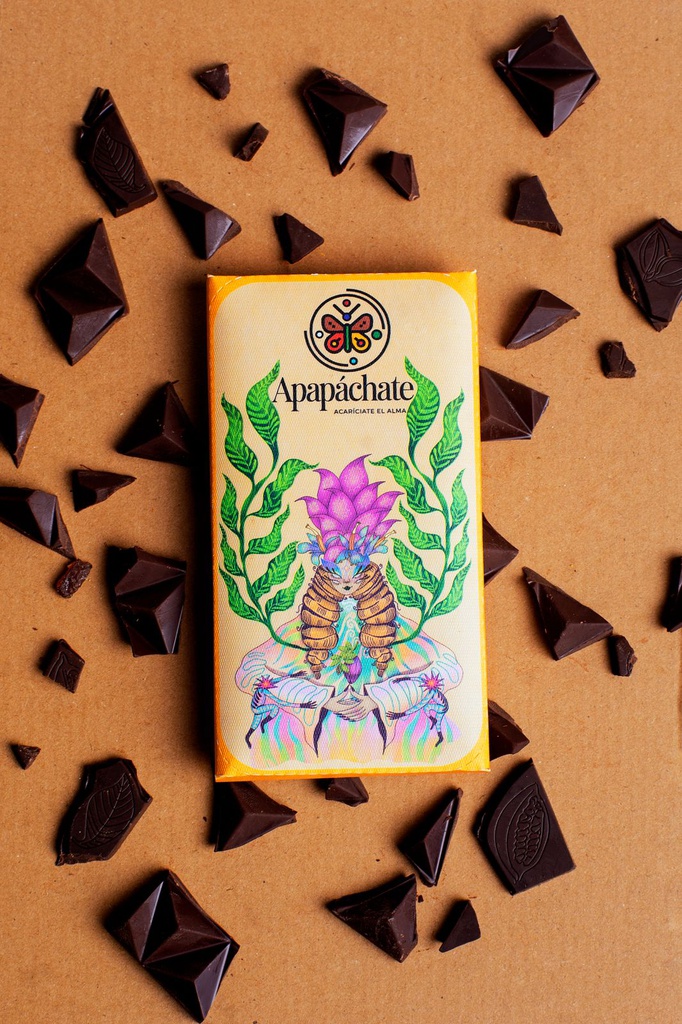 Chocolate bar with ginger 80% Cacao (70g)